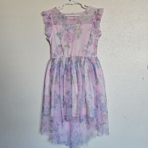 Floral Pink Kids Dress